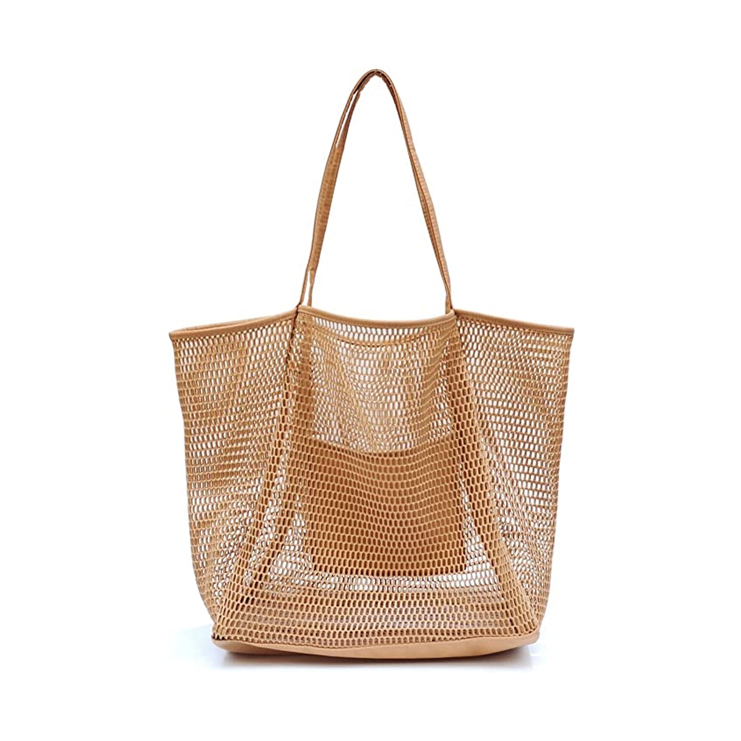 Mesh Beach Tote Womens Shoulder Handbag