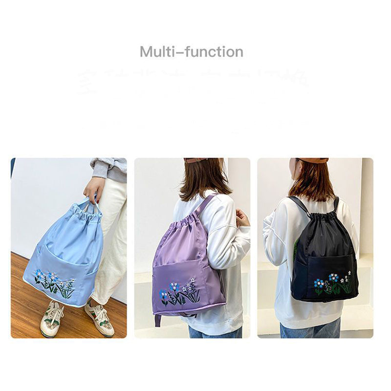 Hot Sell Oxford Foldable Drawstring Backpack