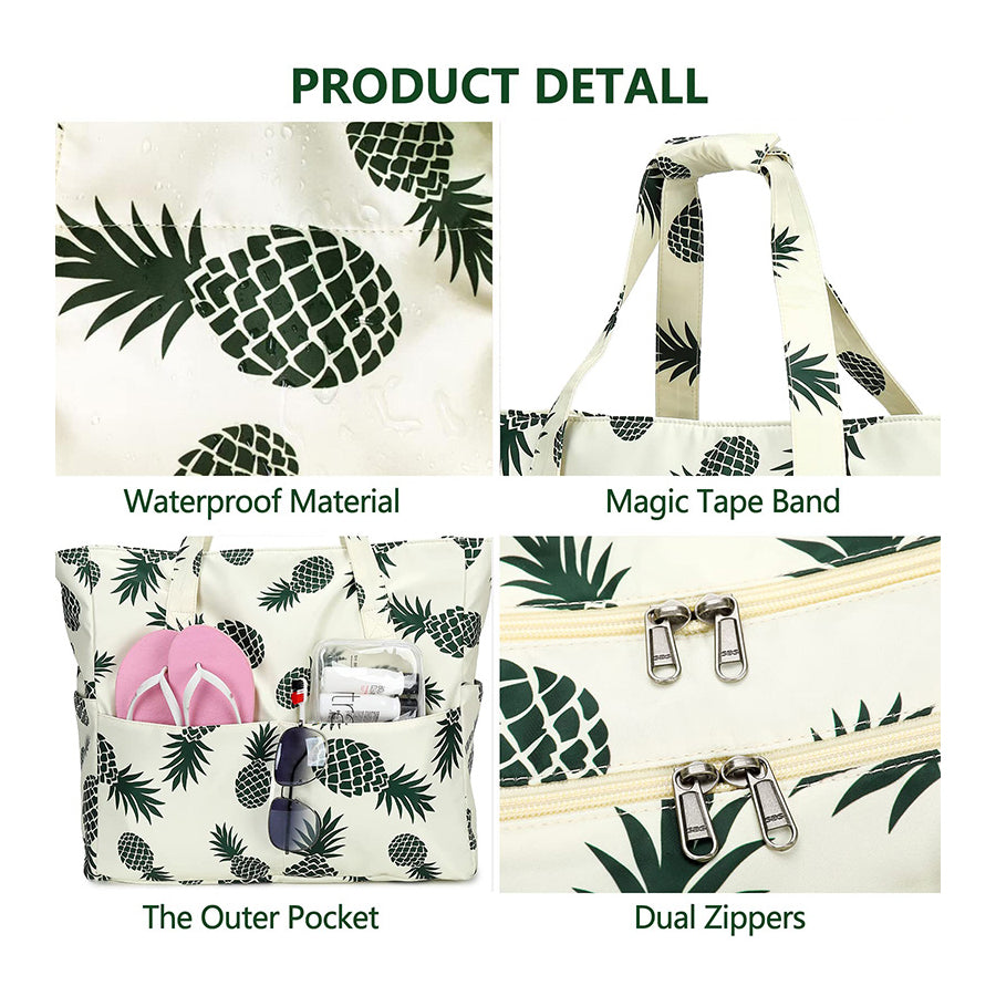 Functional Fashion Pineapple Printing Shoulder Handbag