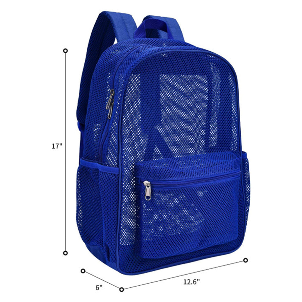 Transparent Mesh Backpacks with Padded Straps