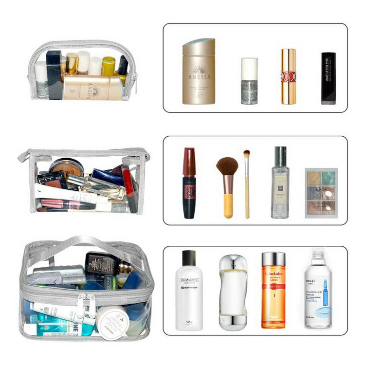 Waterproof Transparent Makeup Beauty Zipper Pouch Bag
