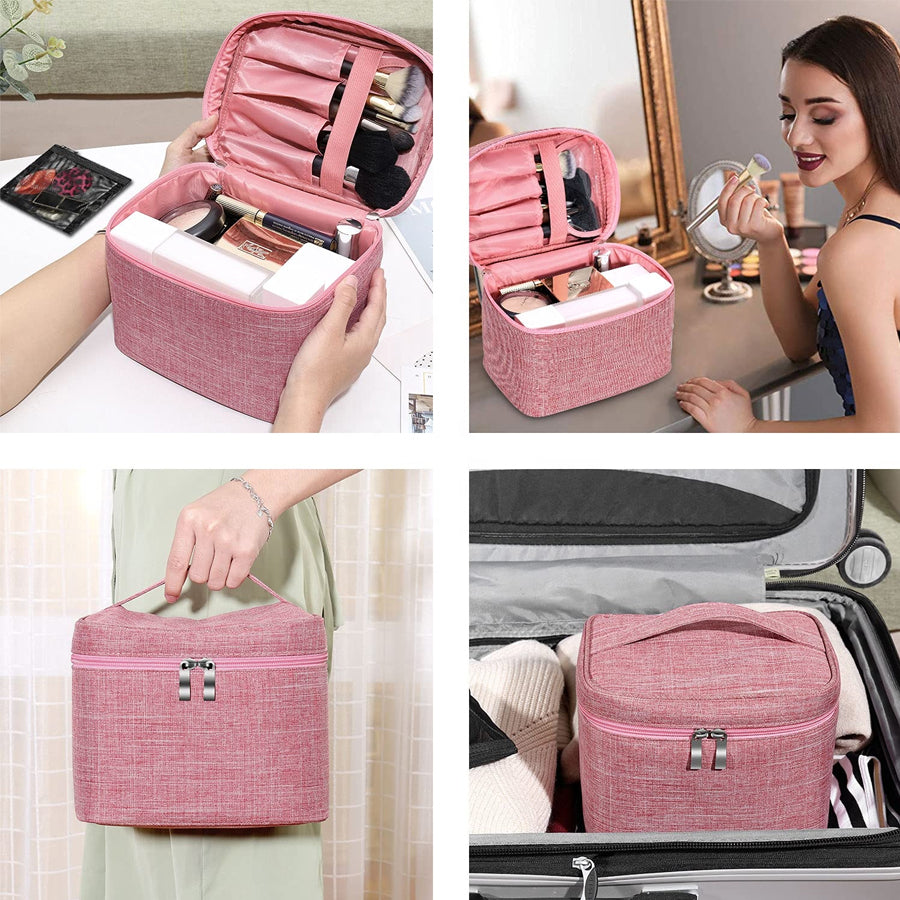 Makeup Bag with Inner Pouch Cosmetic Bag