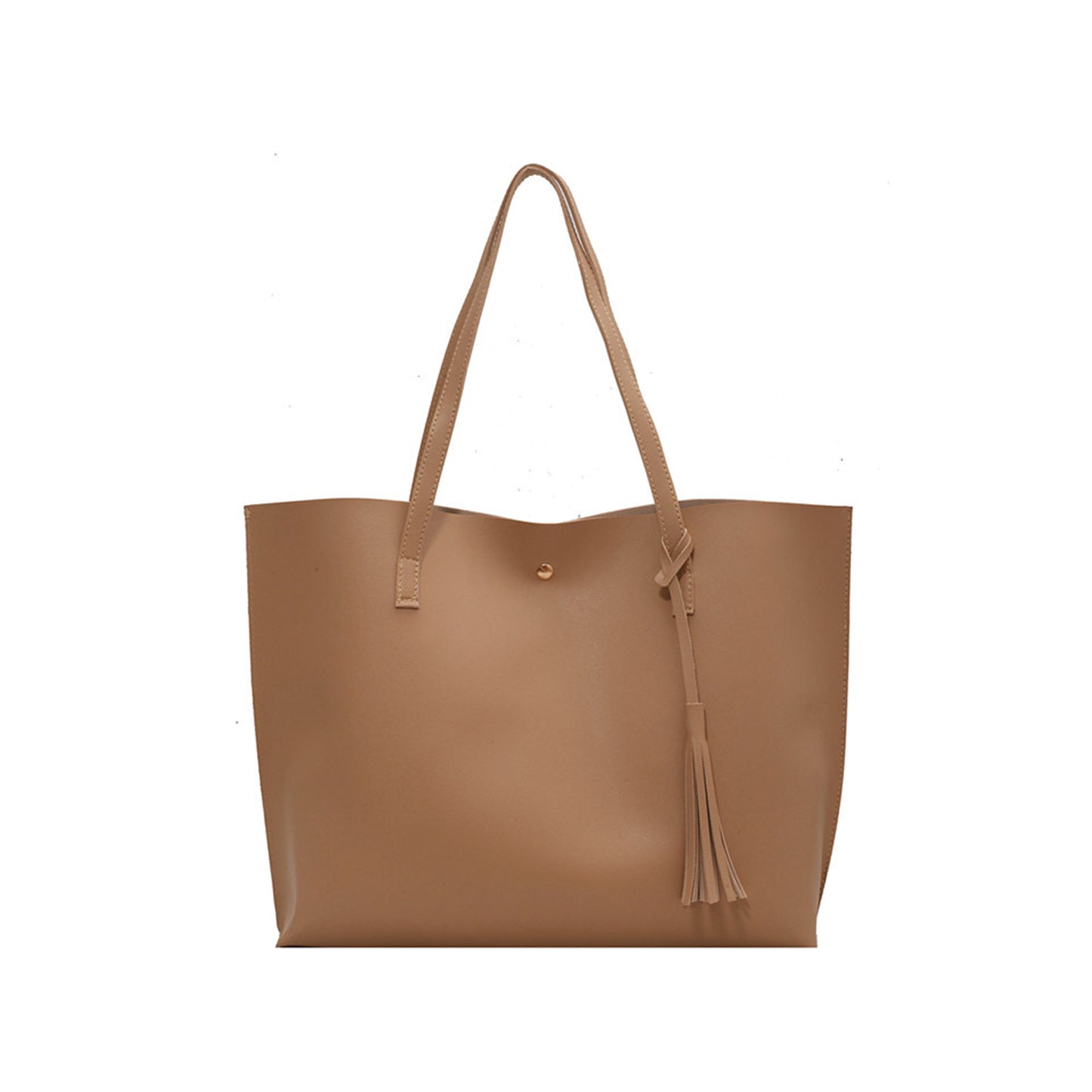 Women's Soft Faux Leather Tote Shoulder Bag