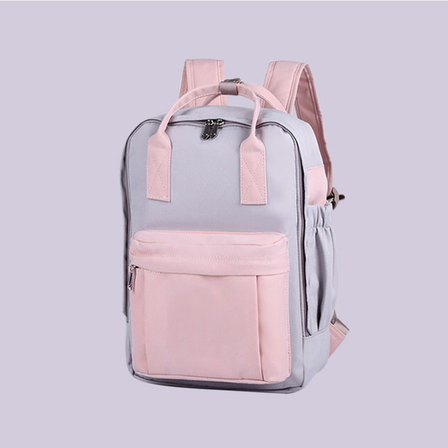 14" Outdoor Travel Contrast Color School Backpack