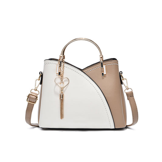 New Contrast Color Large Capacity One-Shoulder Crossbody Bag