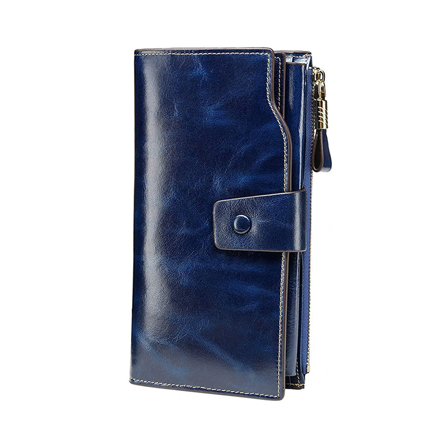 Rfid Blocking Bifold PU Leather Crutch Wallets