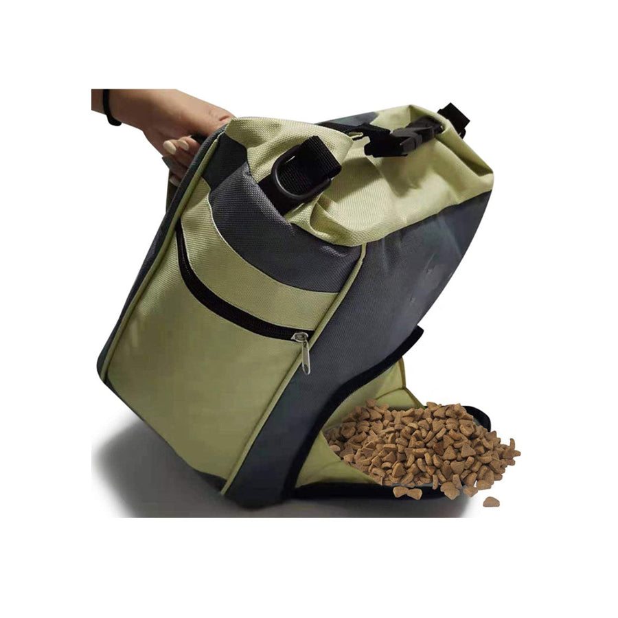 Pouring Spout and Shoulder Strap Pet Dog Food Travel Bag