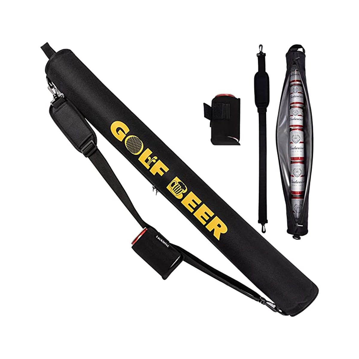 Golf Beer Sleeve 7 Can Beverage Sleeve Cooler Bag