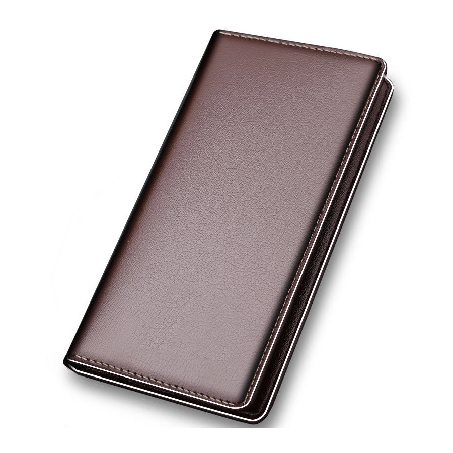Minimalist Bifold Long Leather Wallet