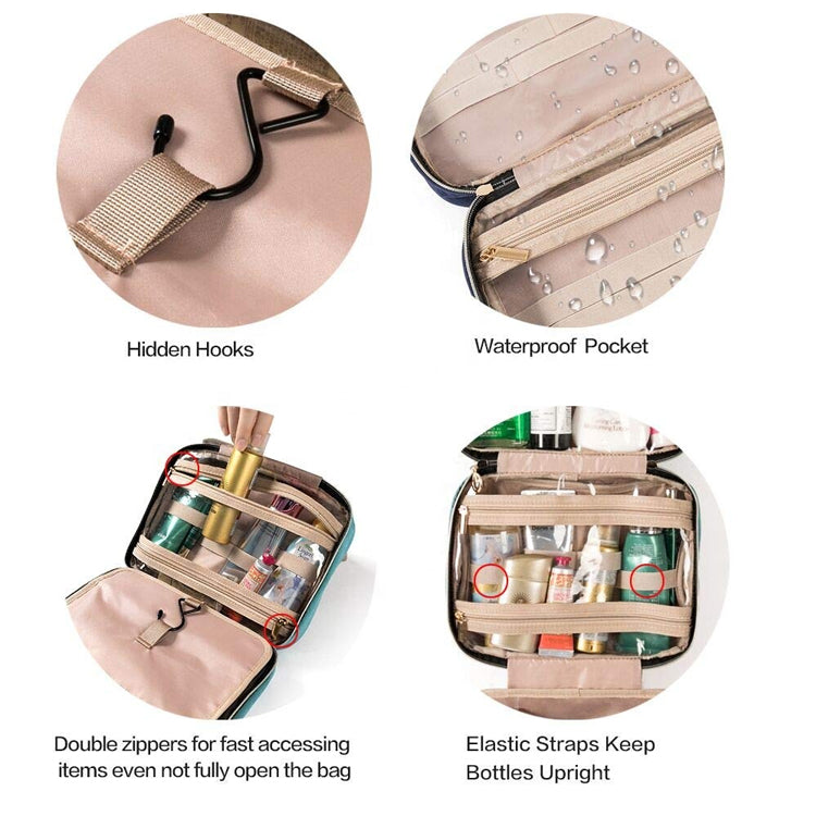 Folding Portable Quilting Travel Roll Up Toiletry Bags
