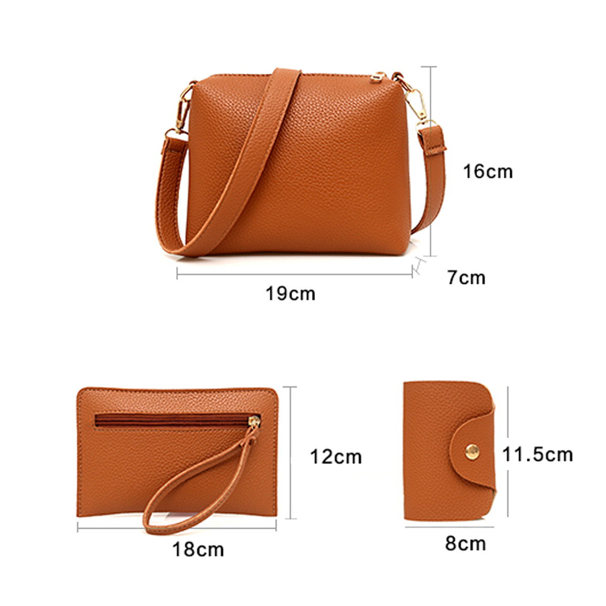 4Pcs Women's Bag Simple Shoulder Bag