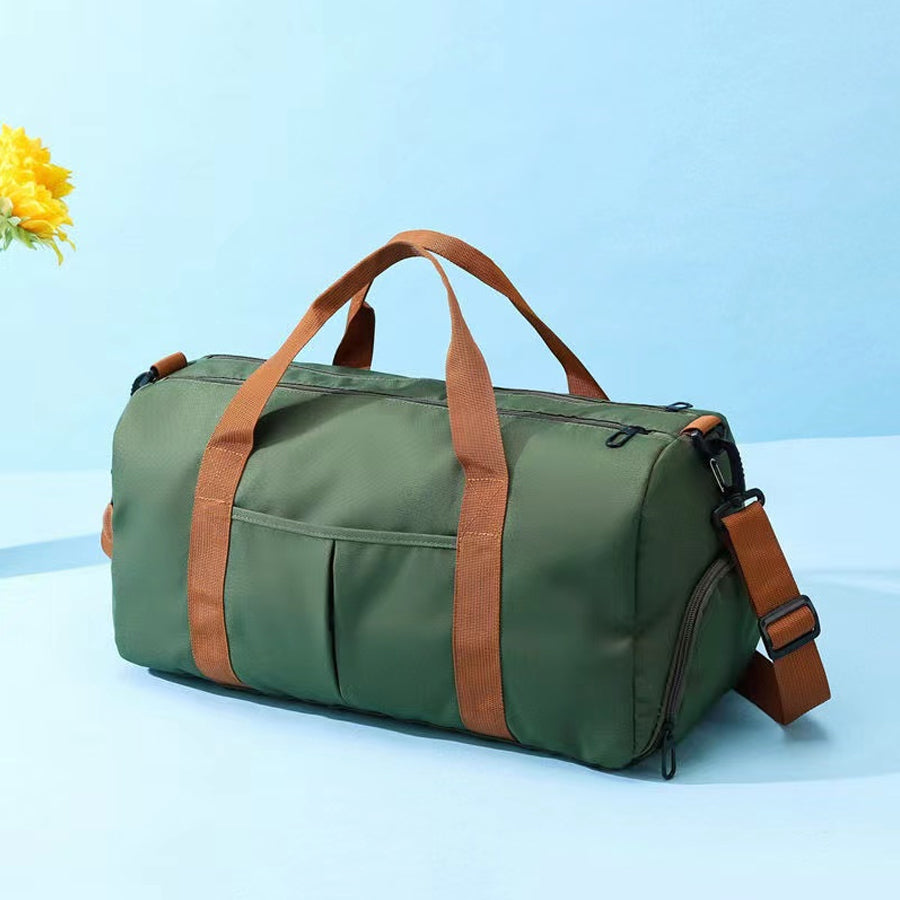 Waterproof Travel Bag with Wet Pocket & Shoe Pouch