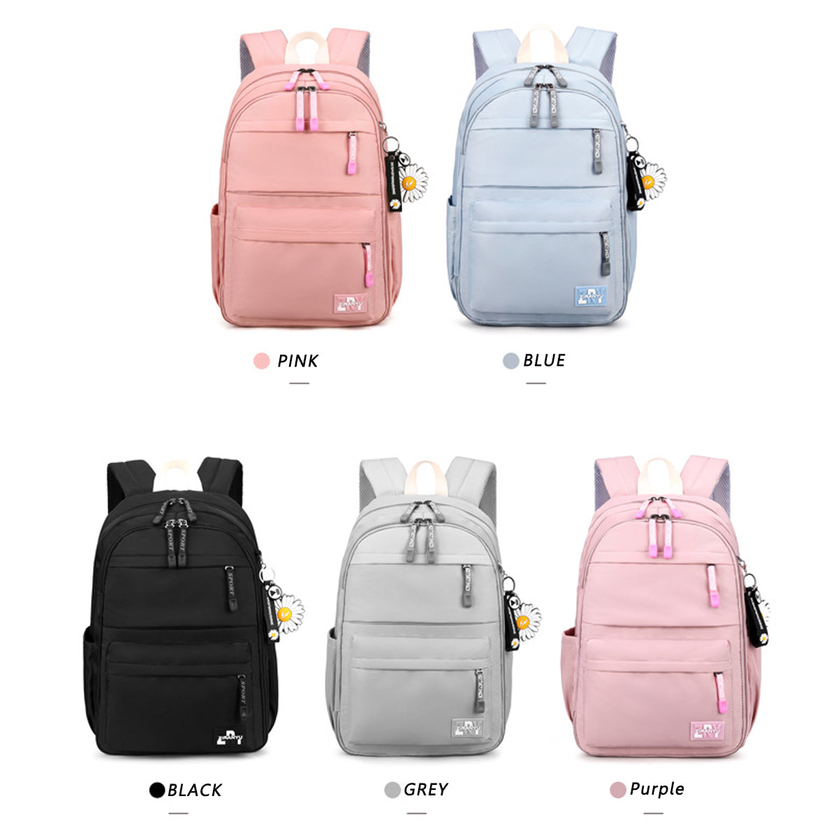 Lightweight Waterproof Wearable School Leisure Travel Backpack