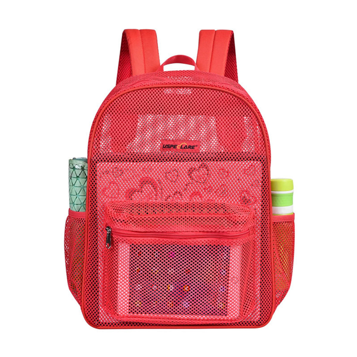 Transparent Mesh Backpacks with Padded Straps