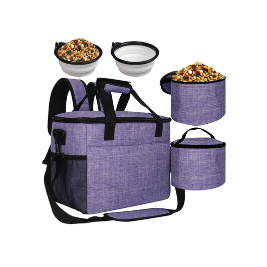 5 Piece Set Dog Pet Supplies Travel Backpack