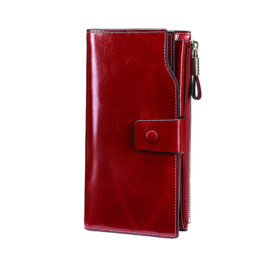 Rfid Blocking Bifold PU Leather Crutch Wallets