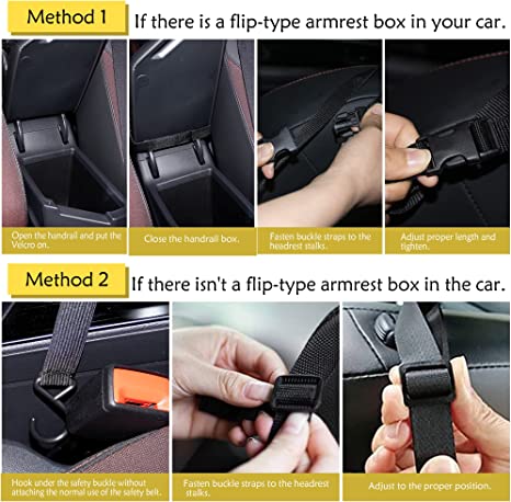 Durable PU Leather Car Purse Phone Handbag Holder
