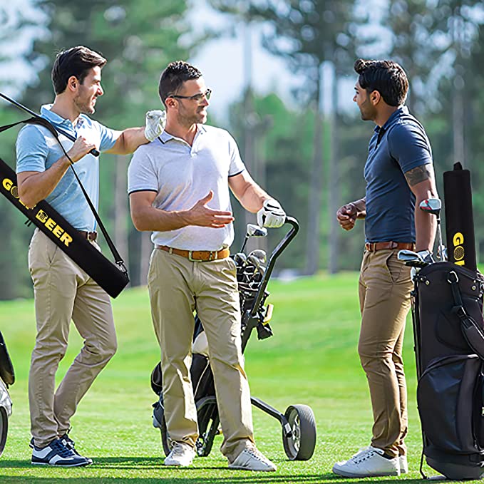 Golf Beer Sleeve 7 Can Beverage Sleeve Cooler Bag