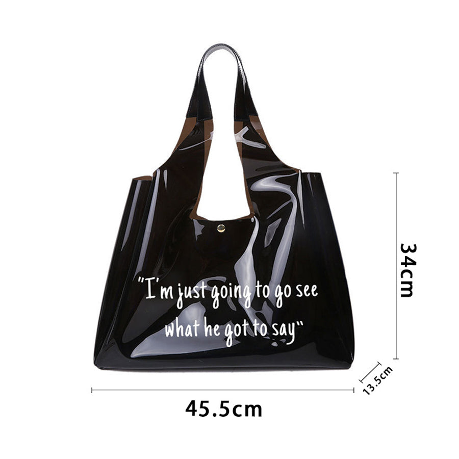 Fashion PVC Waterproof Shoulder Handbag