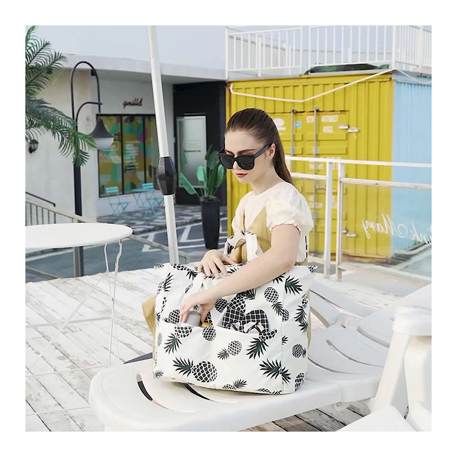 Functional Fashion Pineapple Printing Shoulder Handbag