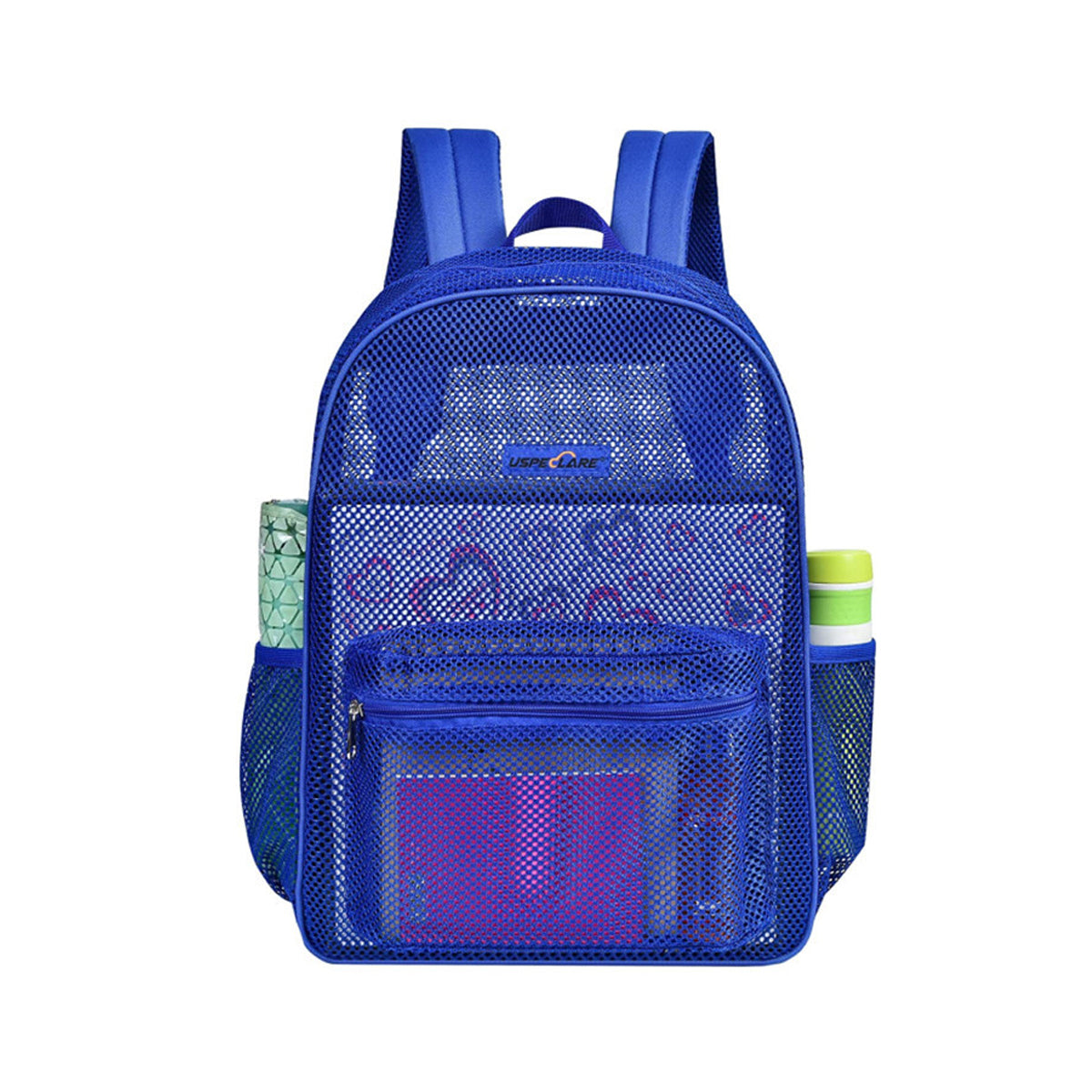 Transparent Mesh Backpacks with Padded Straps