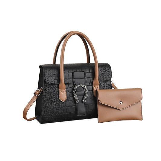 New Ladies One Shoulder Fashion Crocodile Pattern Handbag