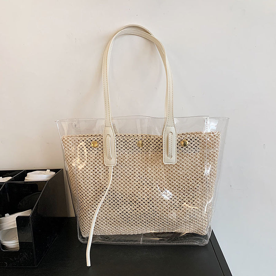 PVC Transparent Plastic Beach Casual Shoulder Bag