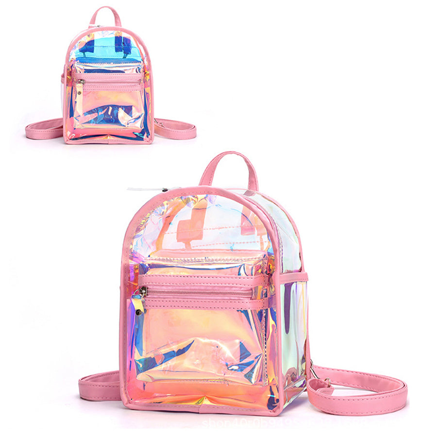Candy Holographic Pink Mini Backpack