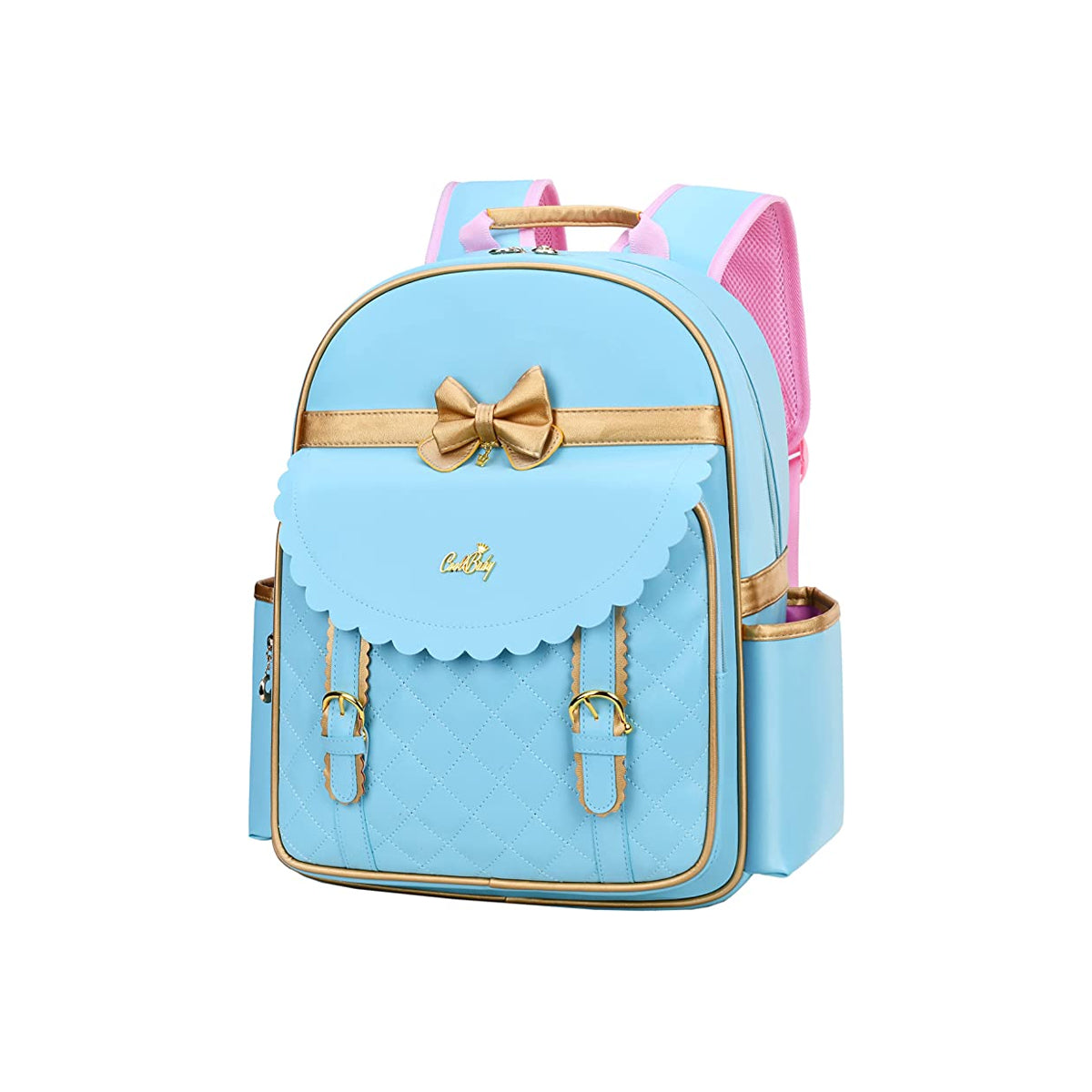 Children Princess Waterproof PU Backpack for Girls