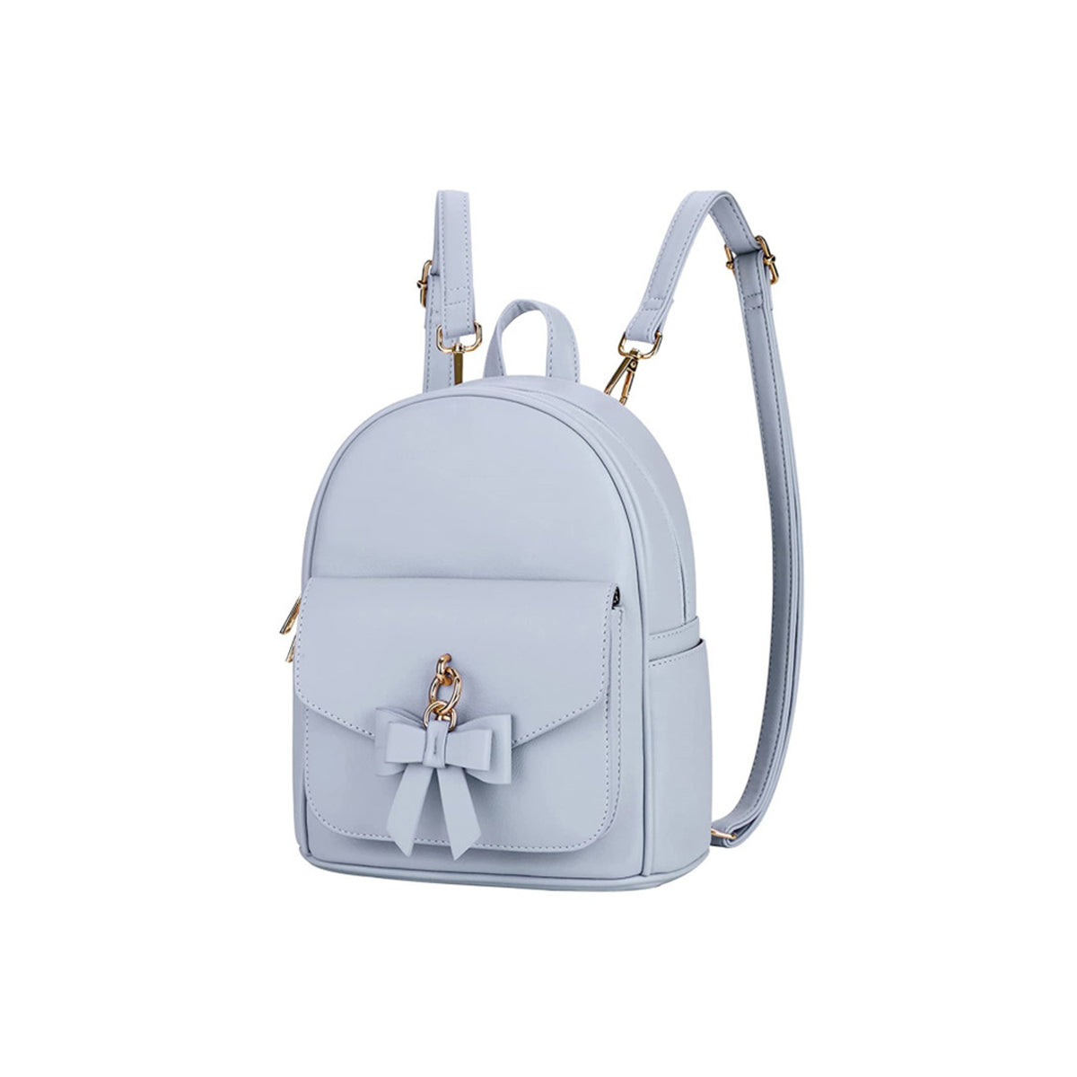 Mini Leather Backpack for Women With Charm Tassel