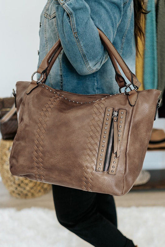 Fashion large-capacity fashion casual leather handbag